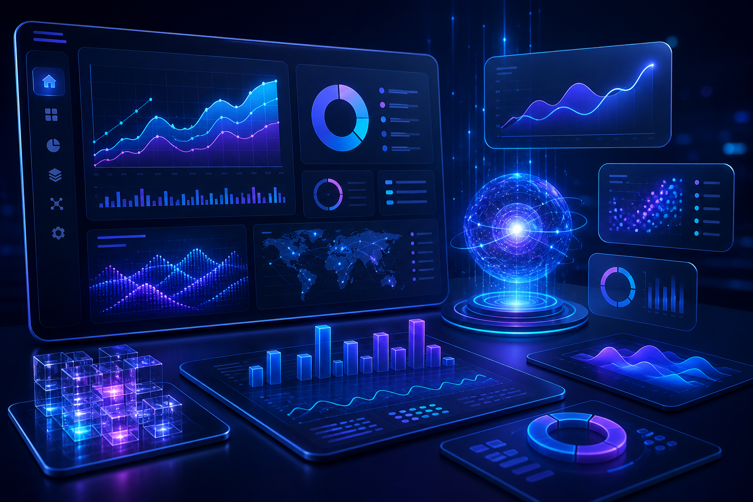 AI-powered analytics and data visualization product dashboard