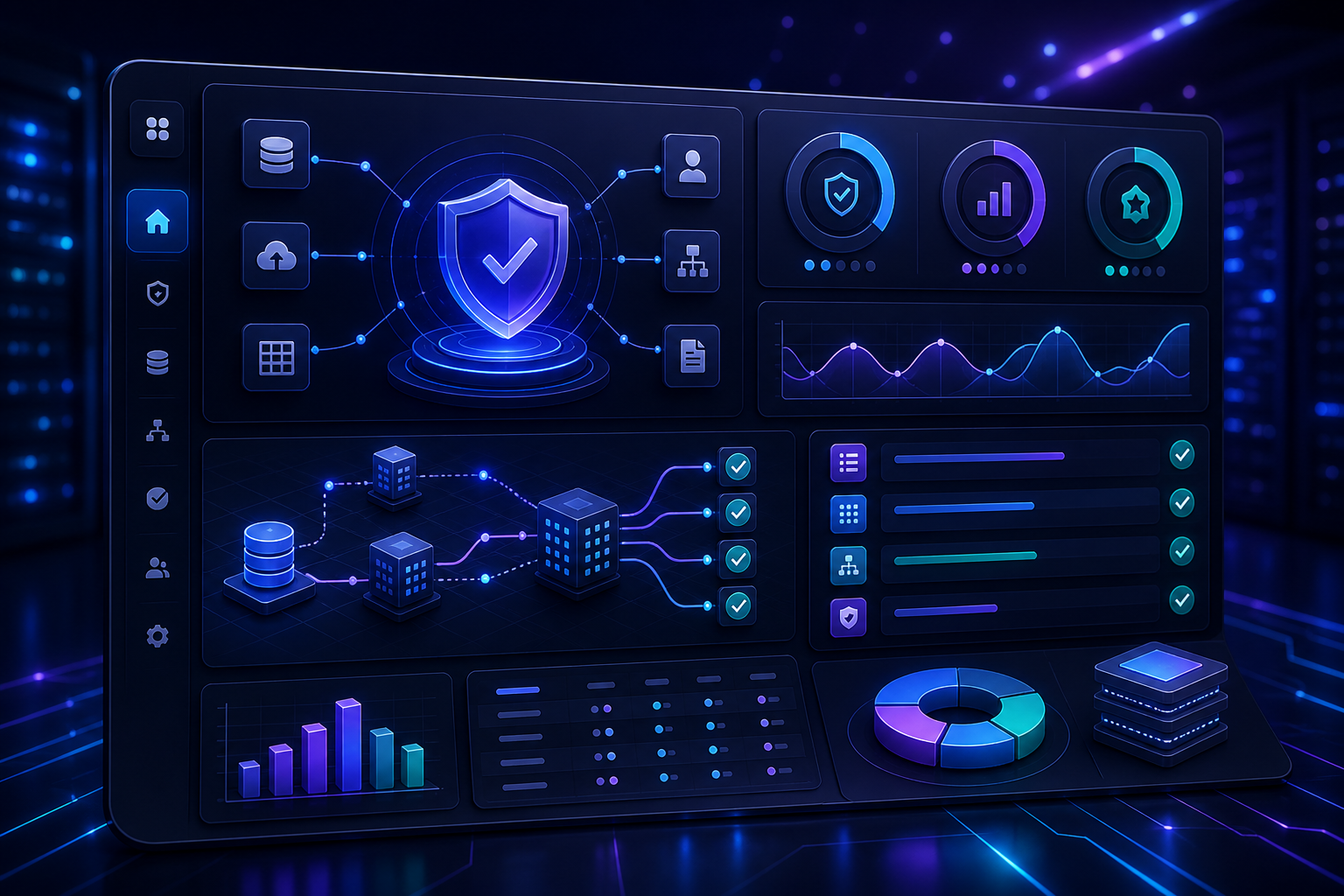 Enterprise data governance and quality management dashboard