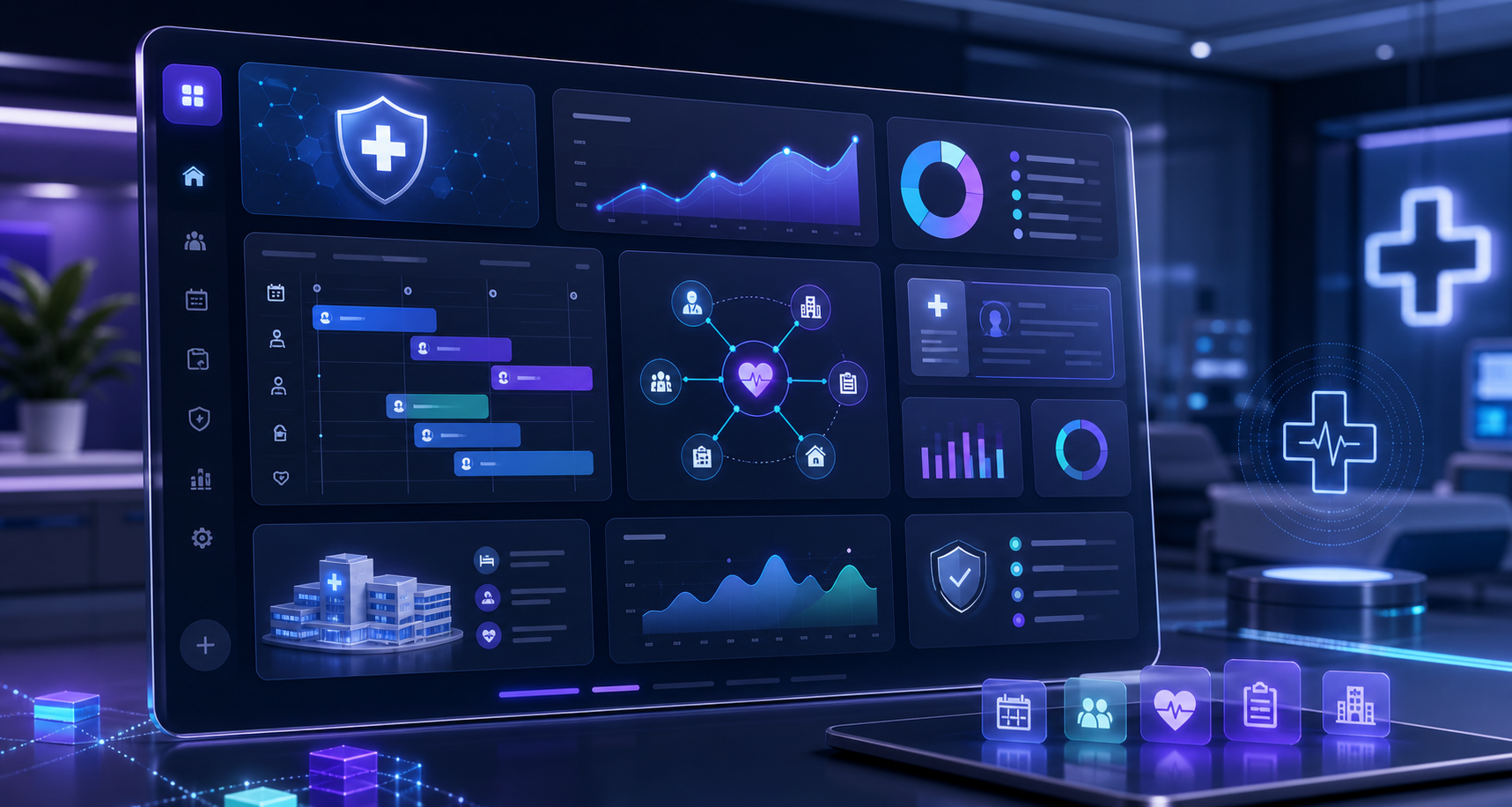 Healthcare operations management product dashboard